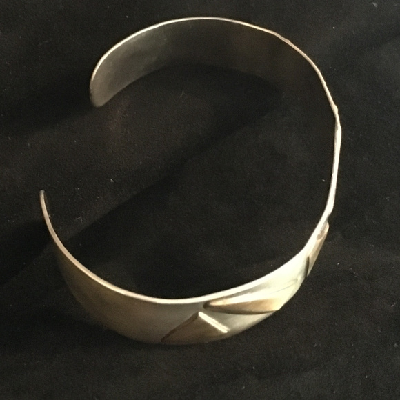 NEW~Sterling Silver and Gold Bracelet - Picture 4 of 6